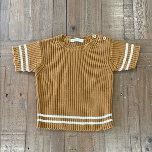 Fin & Vince heritage Knit short Sleeve Sweater kids 4-5 years chunky knit